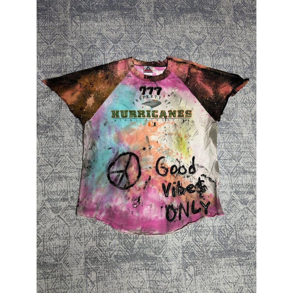 Custom Reworked Embellished Bleached Distressed Paint Stained dyed treated Vinta
